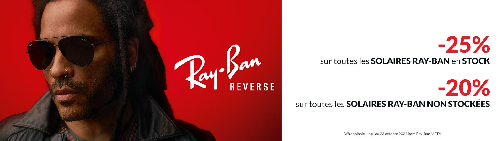 Promotion sur les lunettes de soleil Ray-Ban optique sergent